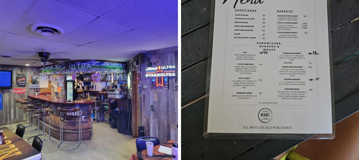 Ken's Place Menu
